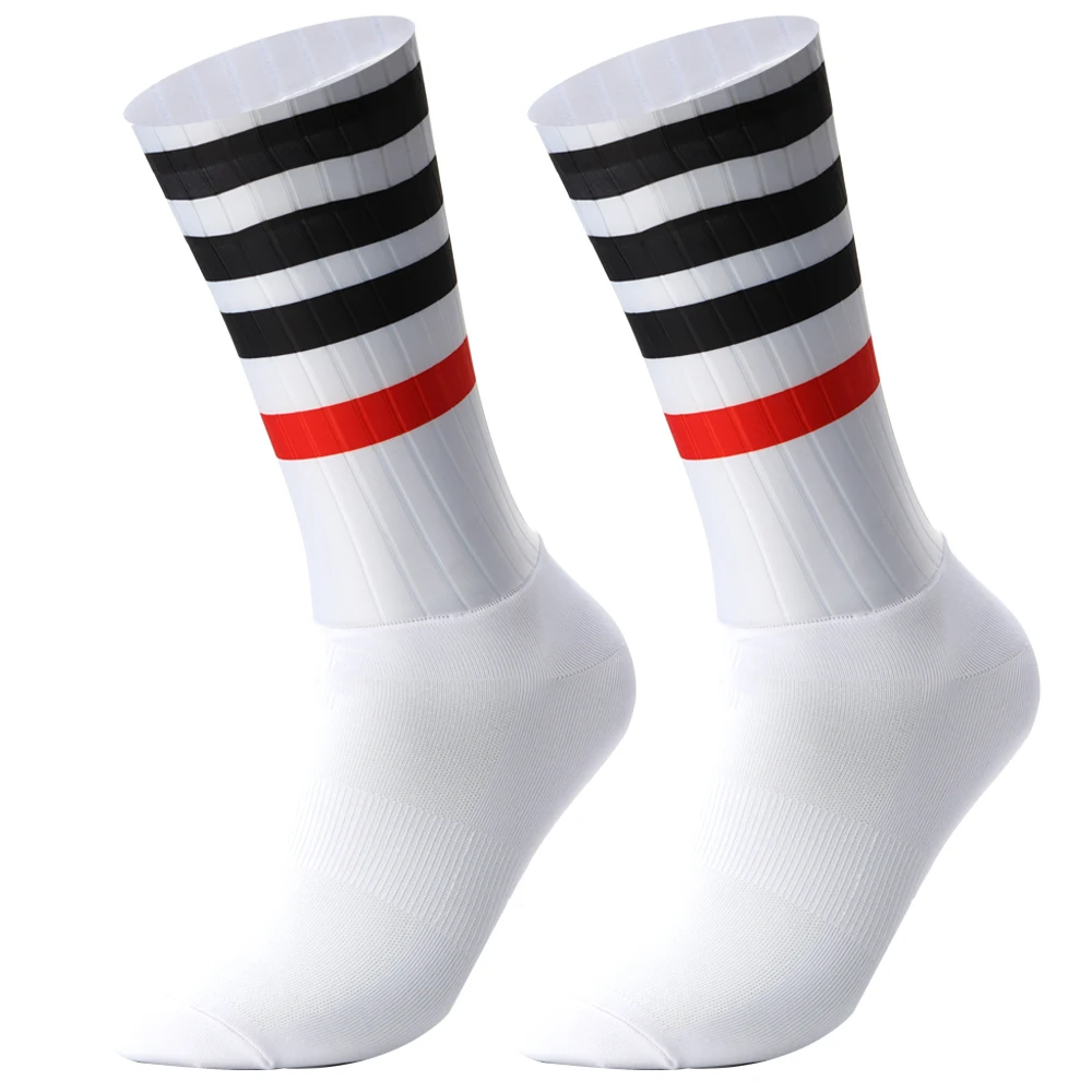 Cycling Socks Men Bicycle Sport Running Bike Socks Anti Slip Silicone Summer Aero Socks