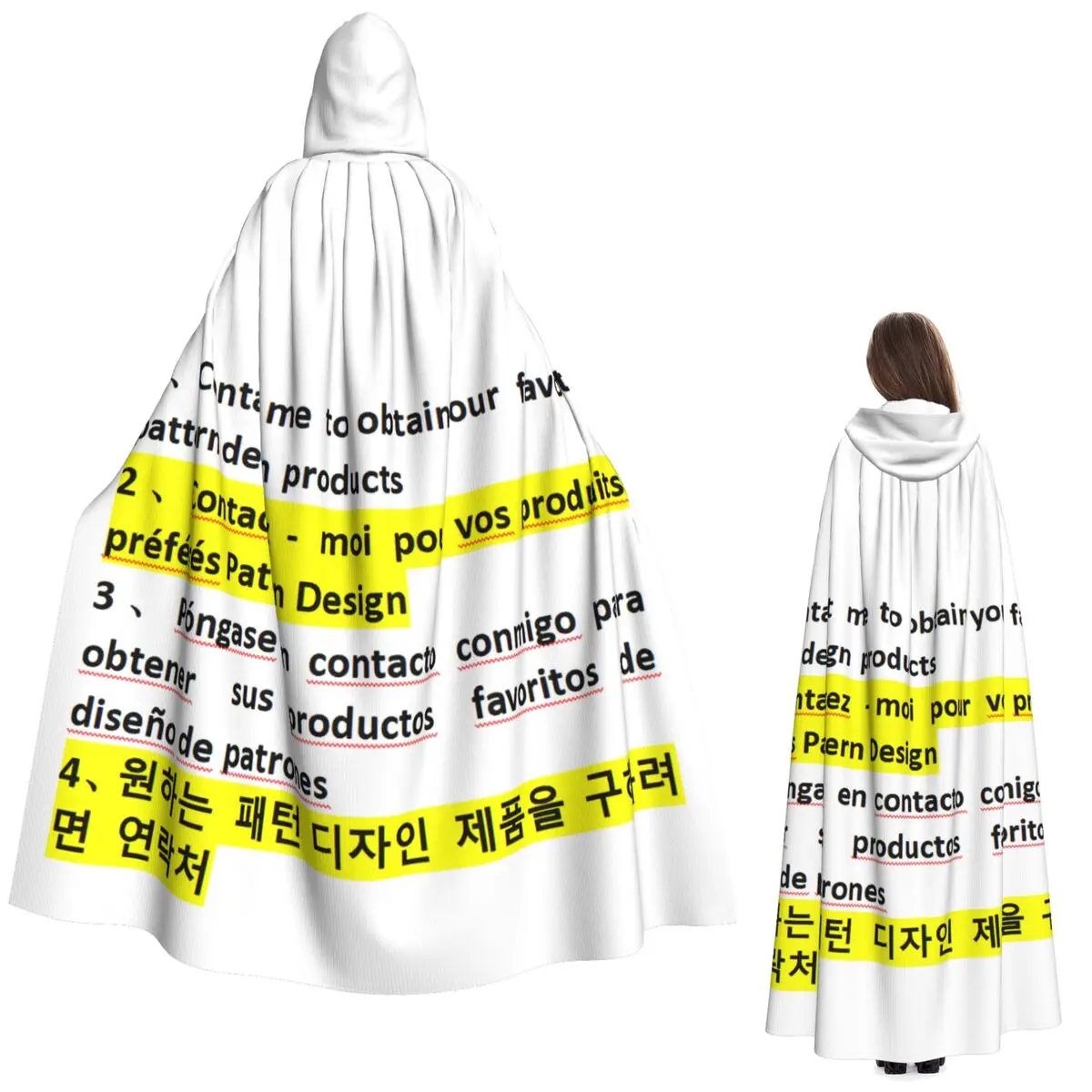 

Длинный плащ с капюшоном по индивидуальному заказу, средневековый костюм ведьмы, накидка для косплея, накидка на Хэллоуин, вечеринка для взрослых, унисекс