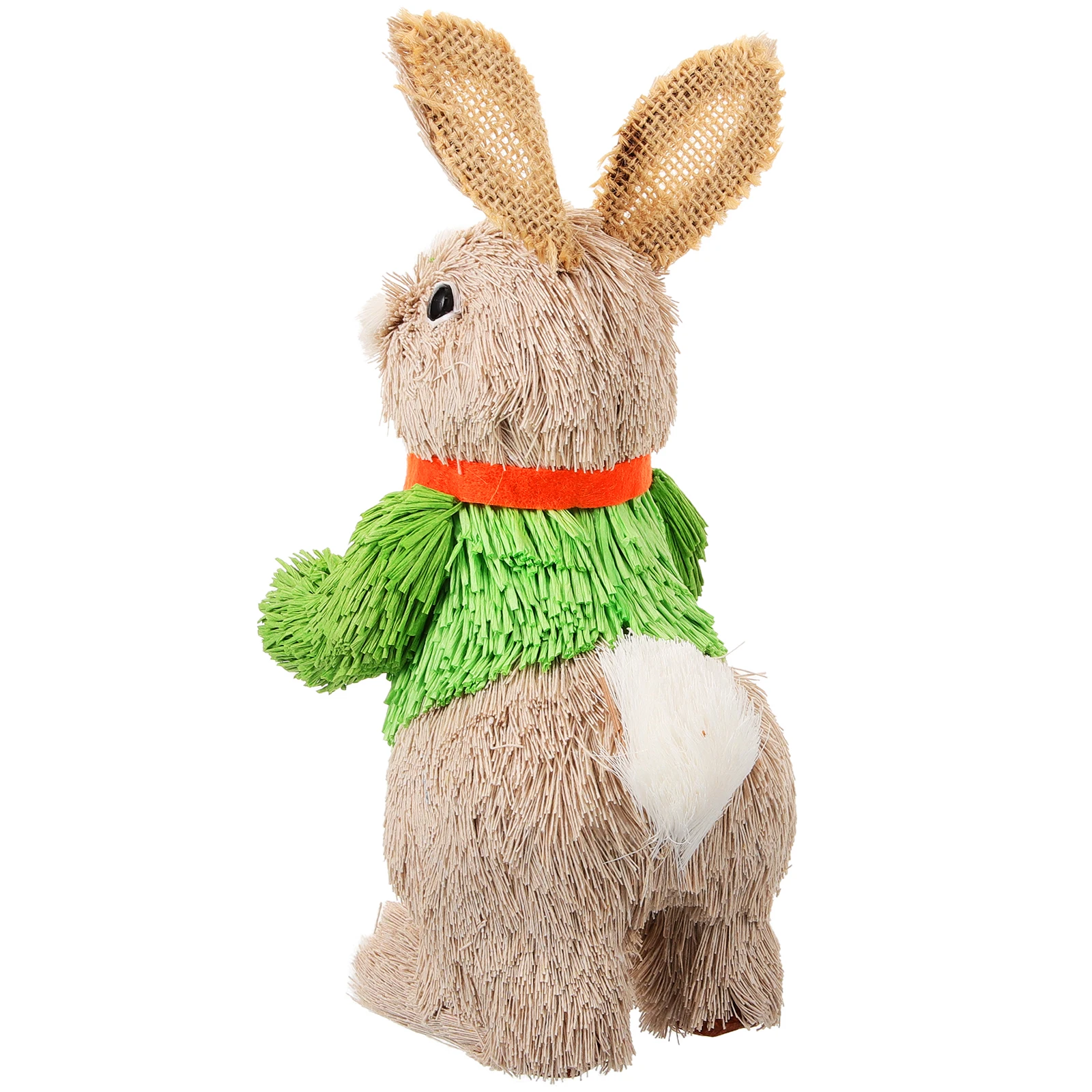 

H made Straw Woven Rabbit Figurine Easter Bunny Home Garden Decoration Straw Woven Rabbit Desk Car Bedroom nament