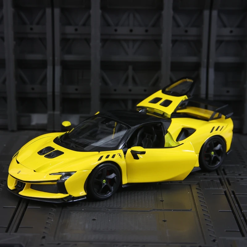 

Bburago 1:24 Simulation Ferrari SF90 XX Stradale Alloy Car Model Racing Static Ornament Collection Birthday Gift