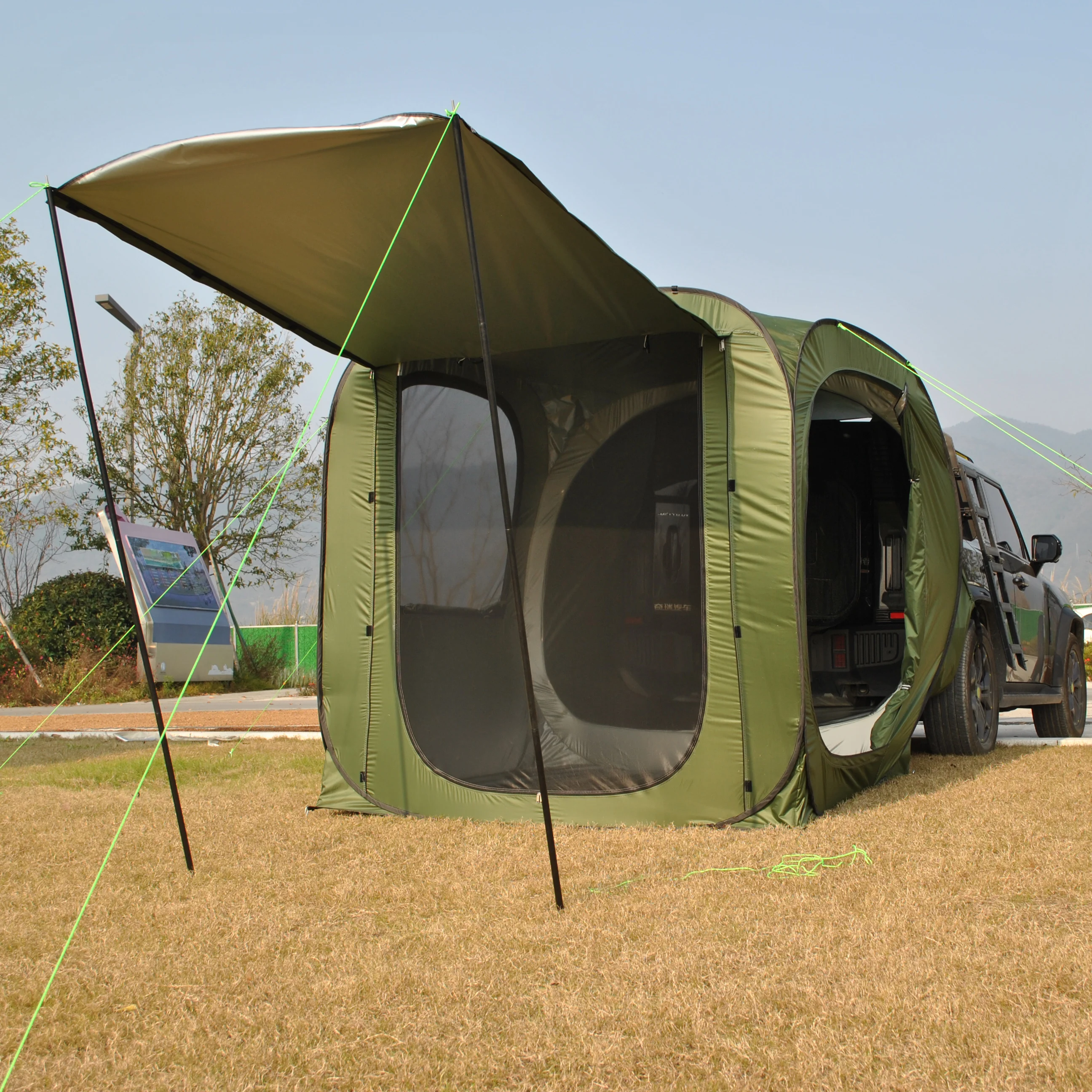 Car Rear Automatic Tent, Car Tailgate Tent,Pop Up Car Rear Tent, SUV Tents Car Tents for Campers Multipurpose Truck Tent