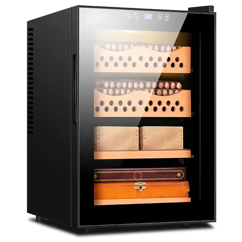 50C CIGARLOONG Hot Selling Cigar Humidor Cabinet Electronic Good Quality Solid Wood Humidor Cedar Wood Cigar Cabinet