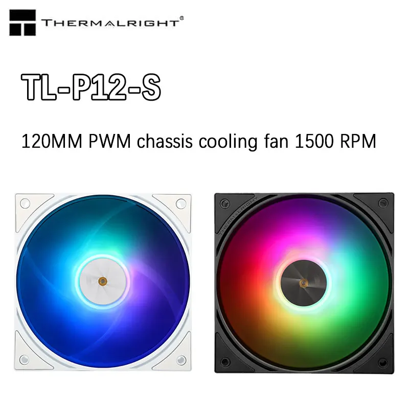 Thermalright TL-P12-S 12cm Cooling Fan 5V 3PIN ARGB pc gamer Adjust Speed Cooler argb Adjustable computer Case Fan ventilador