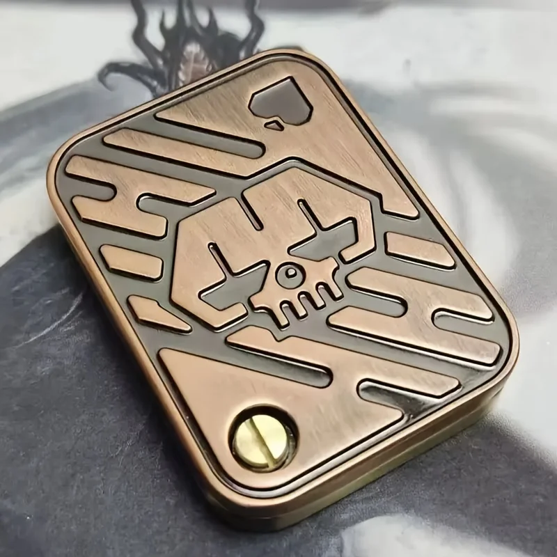 فيدجيت سبينر بوب حل جيروسكوبي ببصمة الإصبع لعبة بطاقة دفع لتقليل الضغط، ألعاب من الفولاذ المقاوم للصدأ هدايا للبالغين