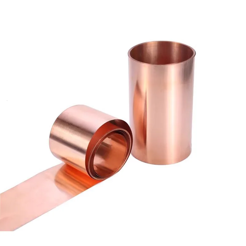 Imagem -02 - Placa de Cobre da Folha do Metal 99 cu Puro Espessura 0.1 Mm8 mm Comprimento 50 Mm5000 mm 1pc