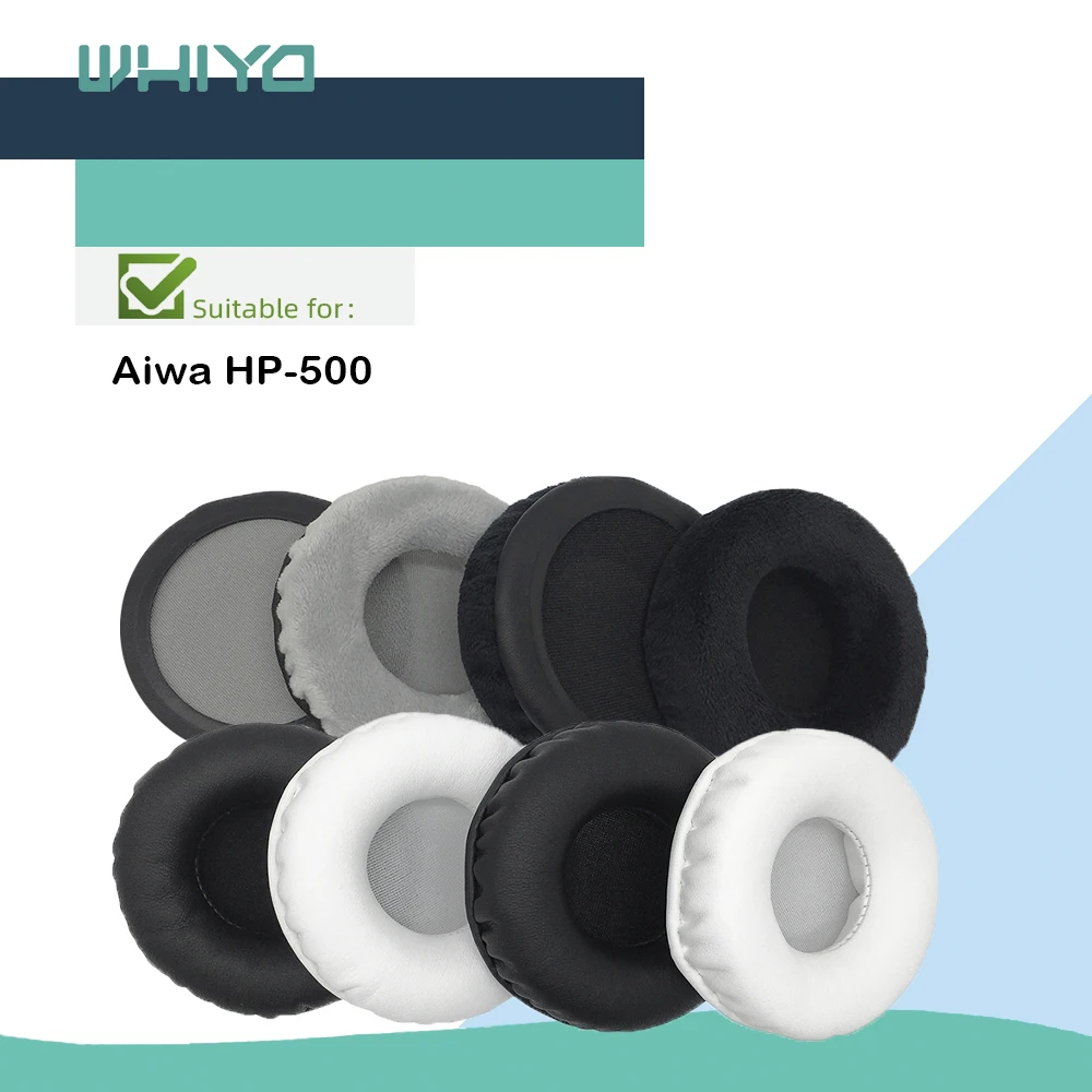 WHIYO Replacement Ear Pads for Aiwa HP-500 Headphone Cushion Pillow Earmuff Cover Replacement Cups