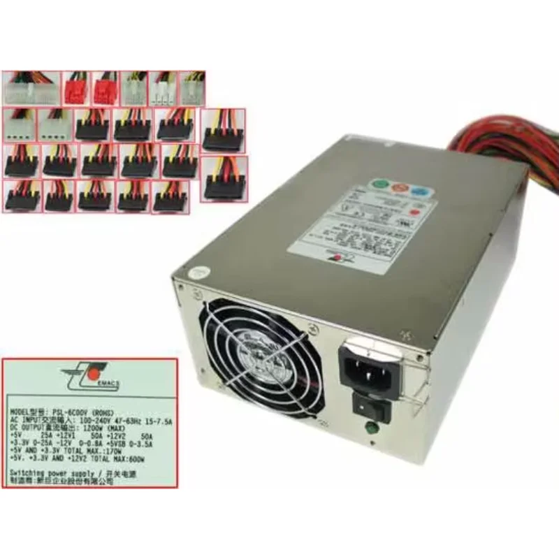 EMACS PSL-6C00V ROHS Server Power Supply 1200W