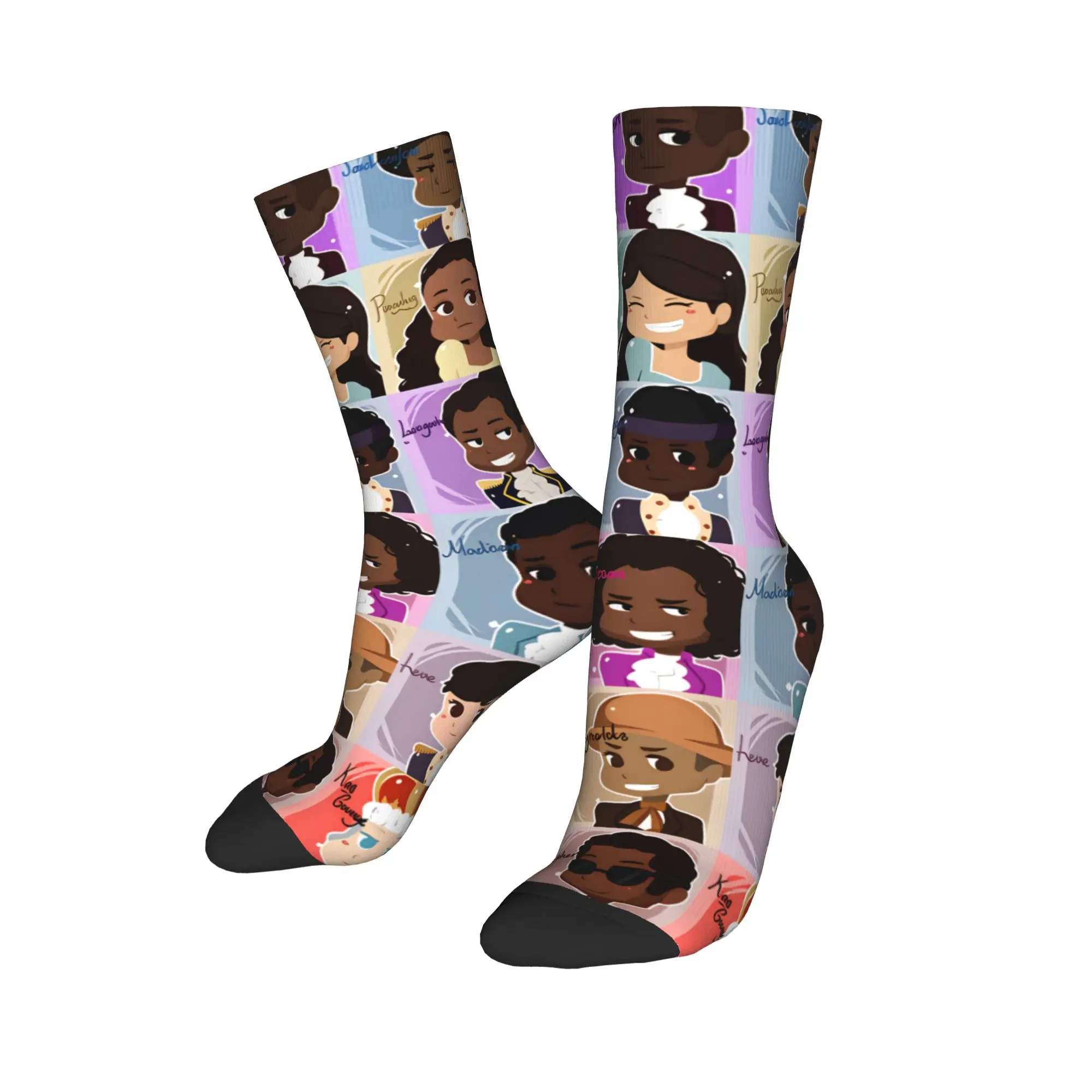 ハミルトンズ・ザ・ミュージカルソックス秋ストッキングカジュアルメンズ高品質ソックスカスタムスケートボード滑り止めソックス