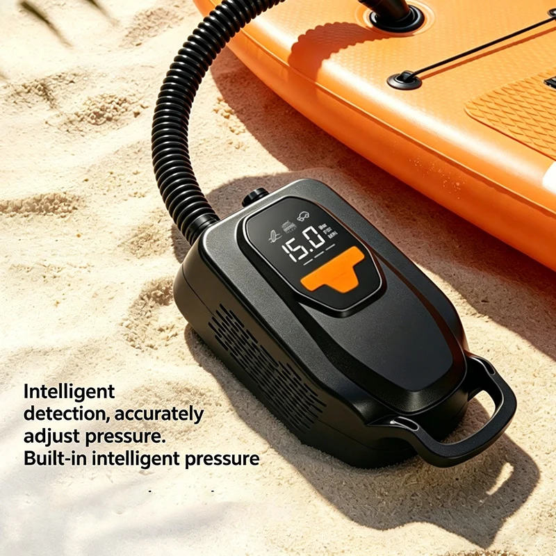 Portable Car Air Pump SUP Pump Stand-Up Paddle 15PSI High Pressure Electric Air Compressor Pump Power Bank Inflatable Inflator