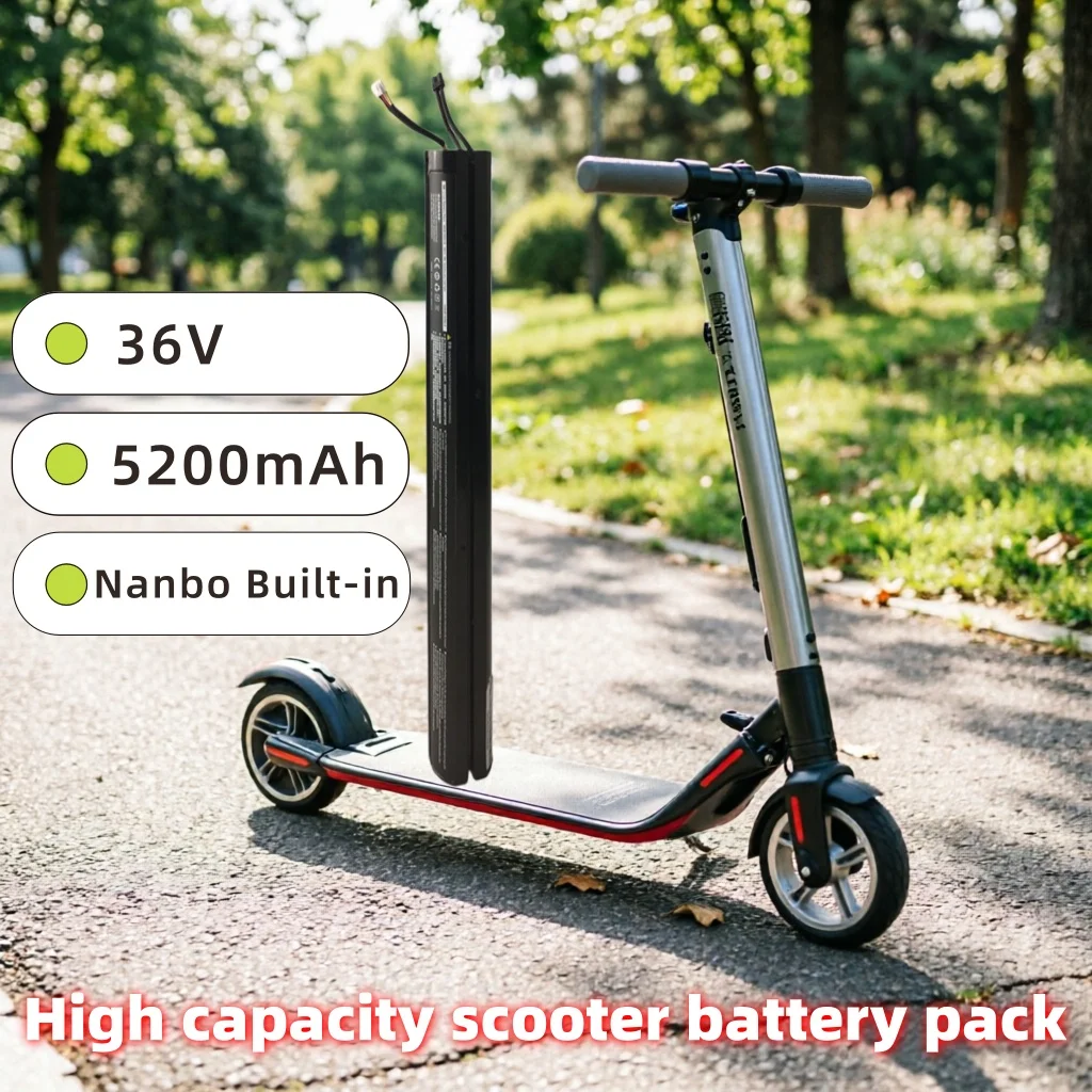 

Nanbo built-in 2026 New 36V Original Battery 5200mAH , Suitable For Replacing Ninebot Segway ES1 ES2 ES4 Series Battery