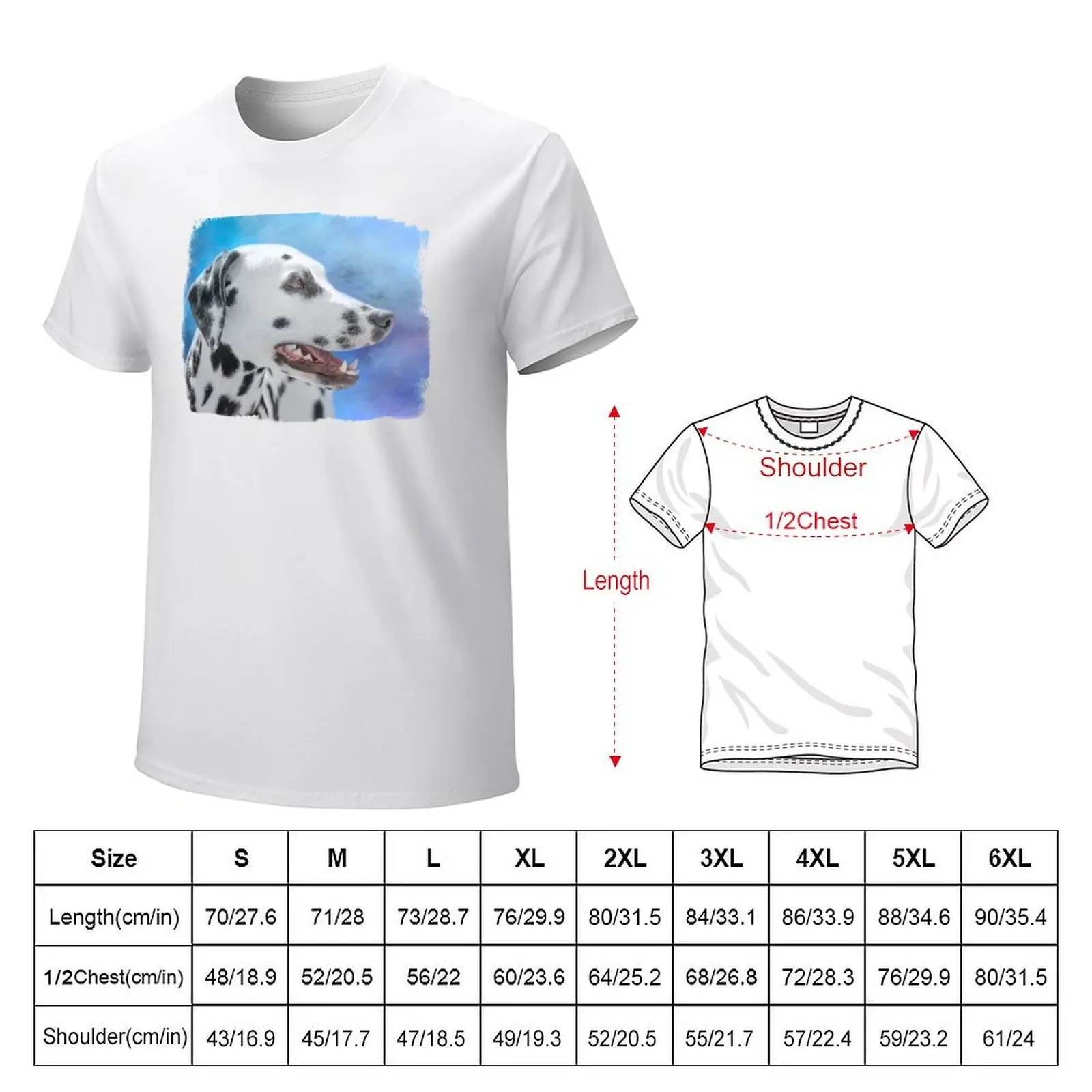 Dalmatian T-Shirt customs design your own cute tops oversized tshirts for men