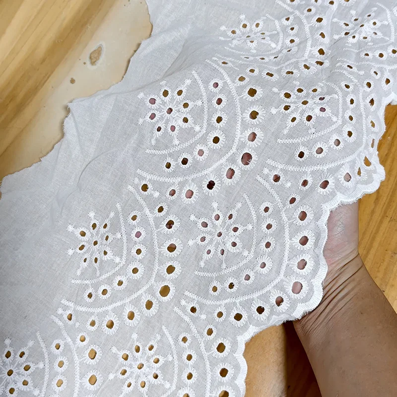 Cotton Embroidery Lace Bar Code Skirt Clothing Accessories Embroidery Lace Trim Border