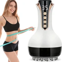 Masajeador de drenaje linfático de microcorriente para piernas, brazos, vientre, máquina para esculpir el cuerpo con calor y vibración, promueve la circulación