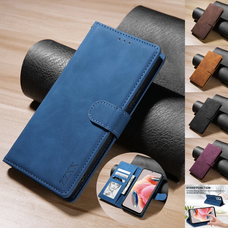 Wallet Anti Drop Magnetic Flip With Photo Frame Leather Case For Xiaomi 12Lite Redmi 12C 10C 9A 9C 9T 8 7A Poco X5 X4 Pro F3 C50