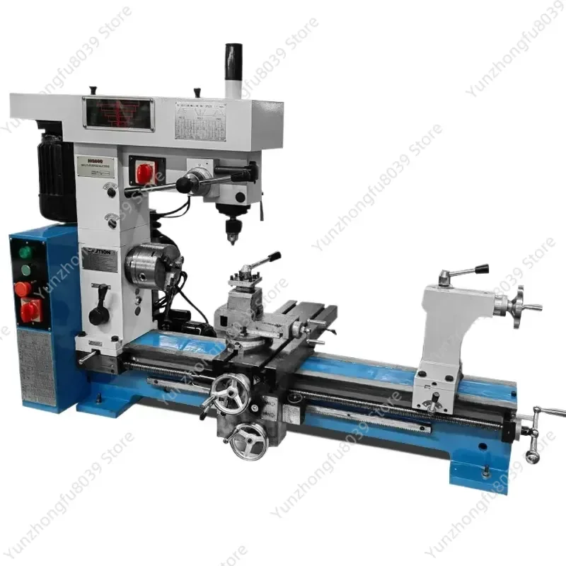 HQ500 HQ800 Mini Lathe Machine Household Metal Wood Turning Drilling Milling Integrated Multi Functional Tool For DIY