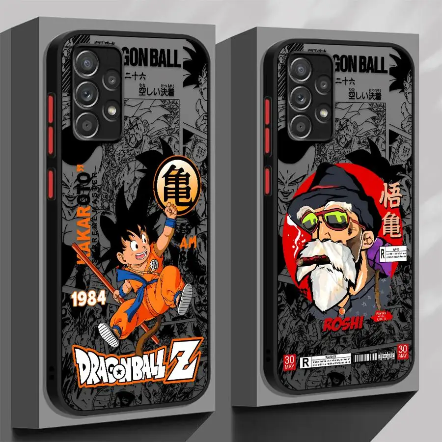 Case for Samsung Galaxy A50 A70 A15 A16 Note 20 Ultra 10+ 9 8 A30 A06 A13 A12 A14 A05 Back Phone Cover Dragon Ball Cartoon