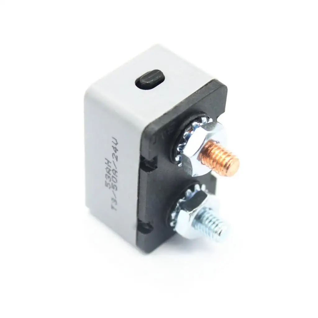 Inline Reset Circuit Breaker Waterproof Fuse Holder Car Boat Audio Protection Breaker for 12v 24v Dc