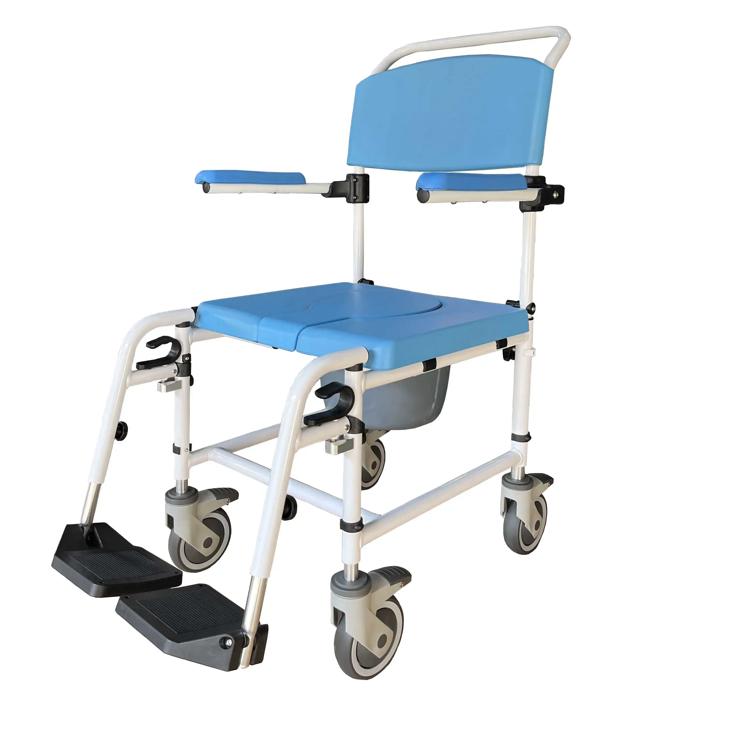 كرسي صوان من الألومنيوم خفيف الوزن عالي الأداء ومسند ظهر قابل للفصل لإعادة تأهيل عربة الأطفال المسنين #1