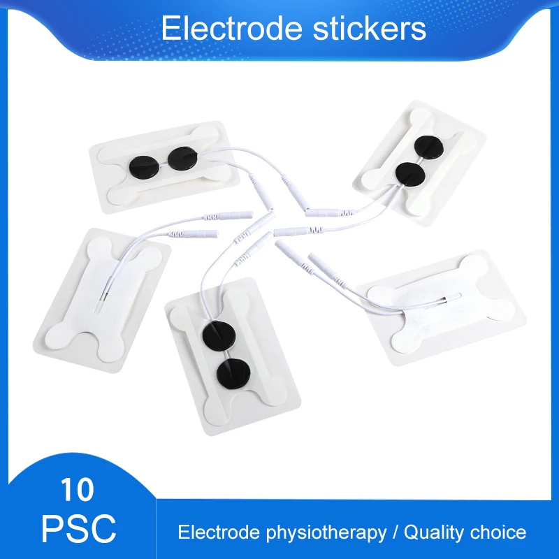 

10P Self Adhesive Replacement Tens Electrodes Pads for EMS Tens Digital Acupuncture Therapy Machine Massager Muscle Stimulator