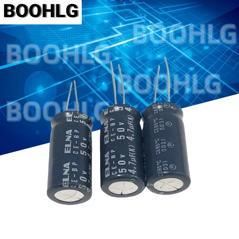 5PCS 4.7uF 50V BP Non-Polar Electrolytic Capacitor Audio Frequency Division 13X25mm