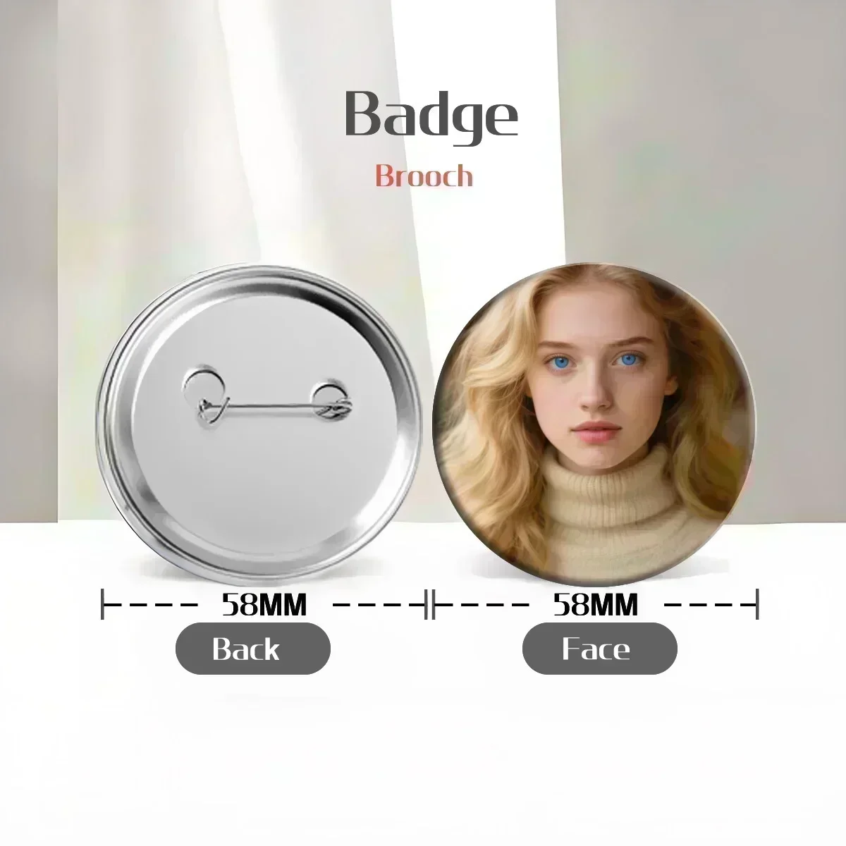 Flash Badge Cards Chiikawa Halloween Anime Cartoon Souvenir Keychains Convenient Makeup Mirror Fridge Magnet ACG Accessories