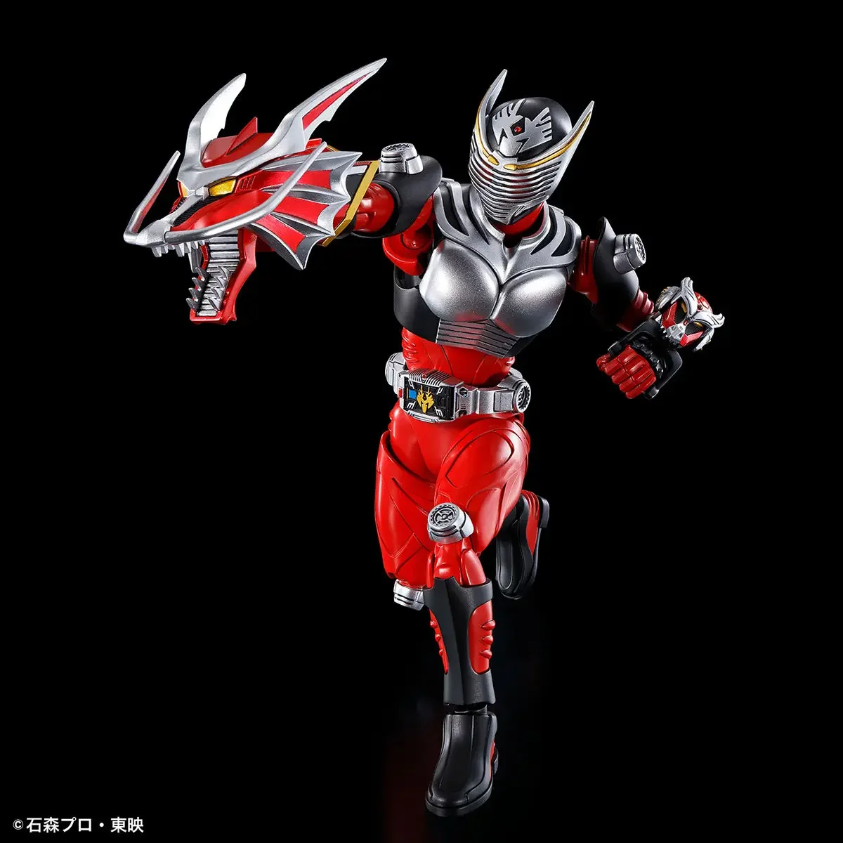 Bandai Masker Standar Gambar Asli Anime Kamen Rider Ryuki Kit Model Figur Aksi Perakitan Mainan Koleksi