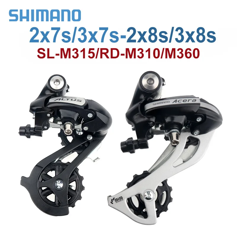 Shimano Altus RD-M310 M360 Rear Derailleur 7 8 Speed M315 MTB Shifter 21S 24V Mountain Bike Transmission Left Right Shifter Bike