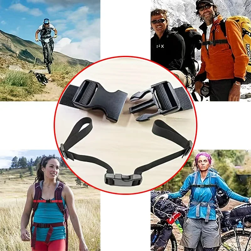 Verstelbare rugzak borsttas riem harnas - outdoor camping tactische tas schouderriem, rugzakaccessoires