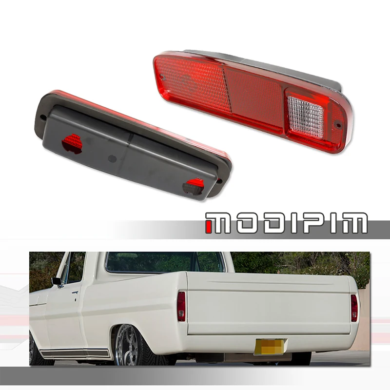 Car Rear Tail Light Housings Kit For Ford 1978-1979 Bronco / 1975-1991 E100 E150 E250 E350 / 1974-1979 F100 F150 F250 F350 Truck