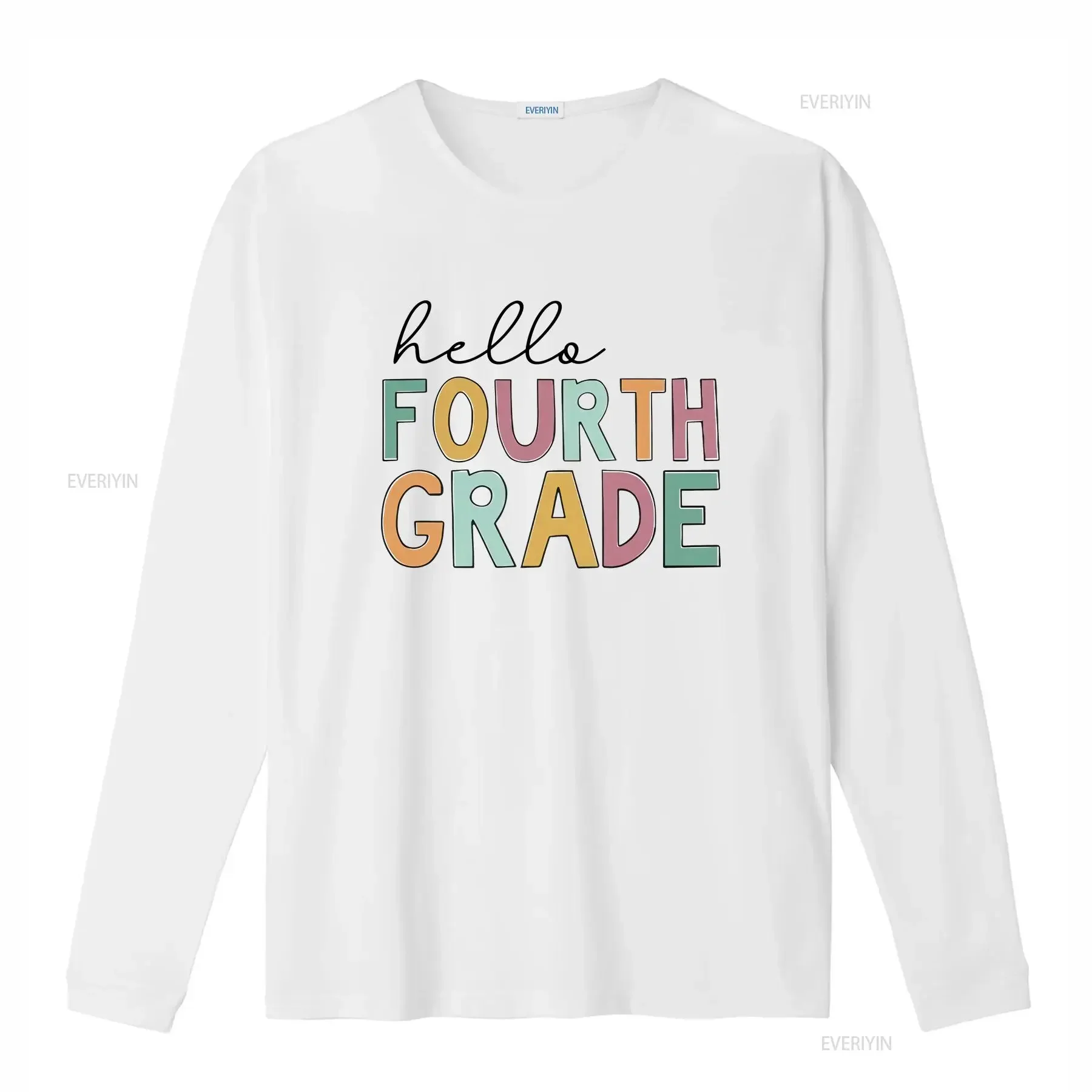 Hello Fourth Grade T Shirt Team Elementary School Teacher First Day Of Teachers 4th vintage Washed Stretched Unisex Stylish