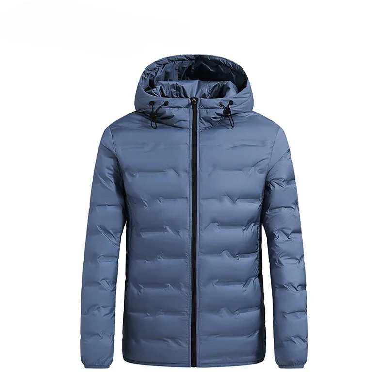 Men's White Duck Down Jacket Warm Thick Windproof Puffer Jacket Winter New Men Hooded Waterproof High Quality Thermal Parka Male