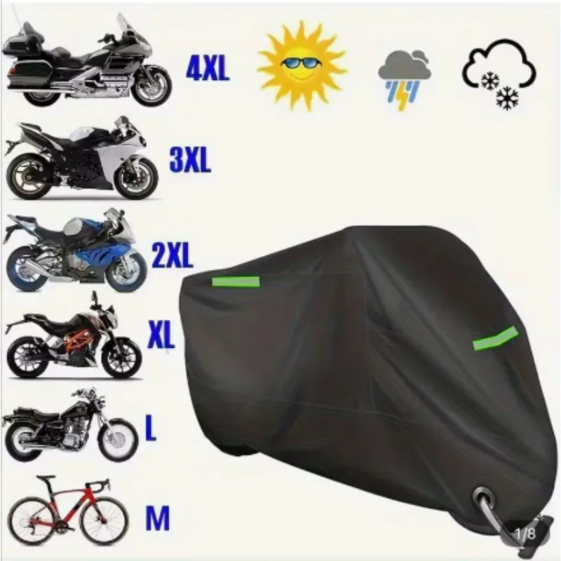 Spliced Motorcycle Cover Thickened Waterproof Windproof Snow‑Resistant Protector for Electric Scooter