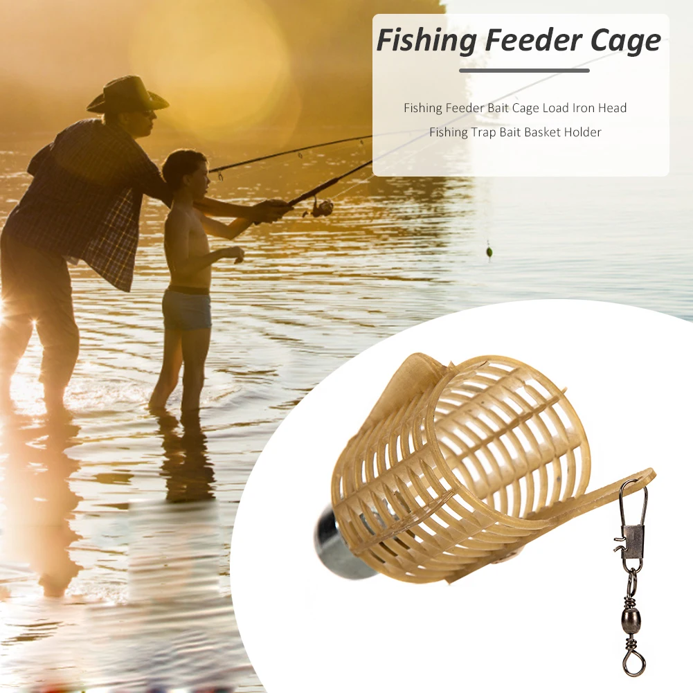 cage feeder basket holder lure fishing Blushtier 20 Pcs Bait Trap Fish Plastic Bait Bucket for Crawfish Minnow Shrimp Earthworm Crab Carp Catfish Traps Cast Net : Sports & Outdoors Also can be a good gift to your friends who like outdoor fishing.5 x fishing cages 24PCS Coarse Lure Feeder Carp
