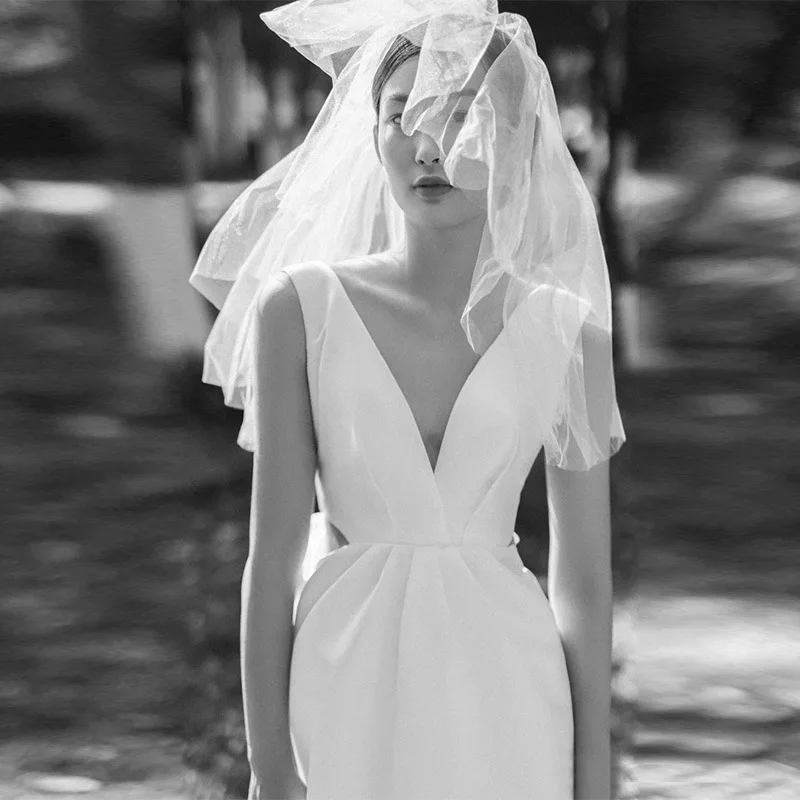 2025Новый простой лесной стиль для путешествий, фотографии невесты, свадьбы, добро пожаловать, газовое платье для женщин