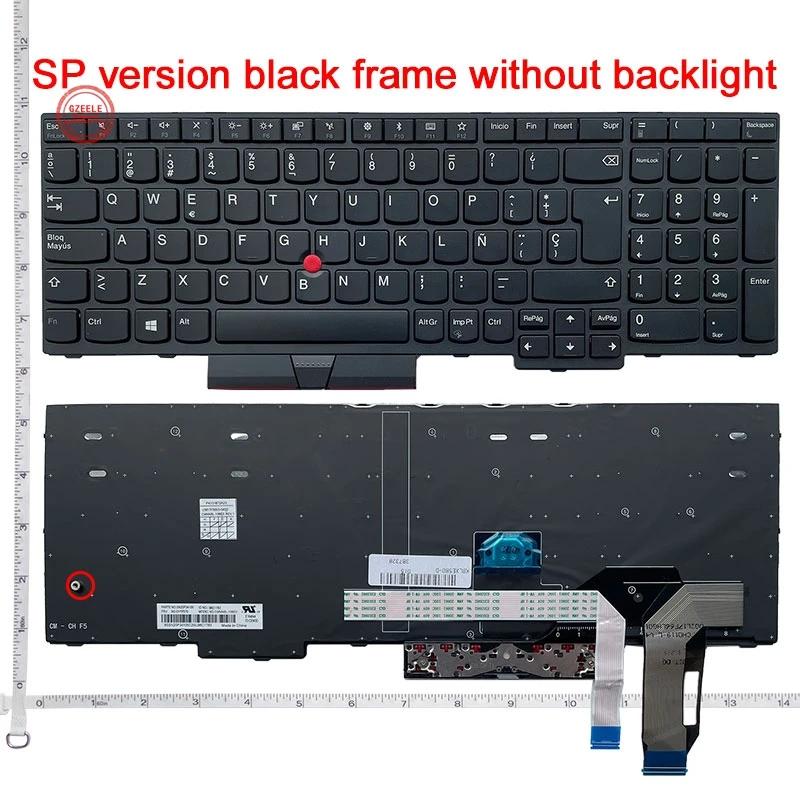 BR/SP spanish Keyboard for LENOVO ThinkPad E580 E585 E590 E595 L580 L590 T590 FRU 01YP560 01YP640 01YP720 P52 P72 NO Backlight