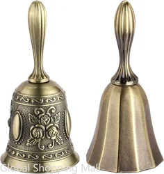 Retro Bronze Metal Wedding Bell Pet Training Bells Service Bell Call for Restaurant Bar Jingle Church School Classroom