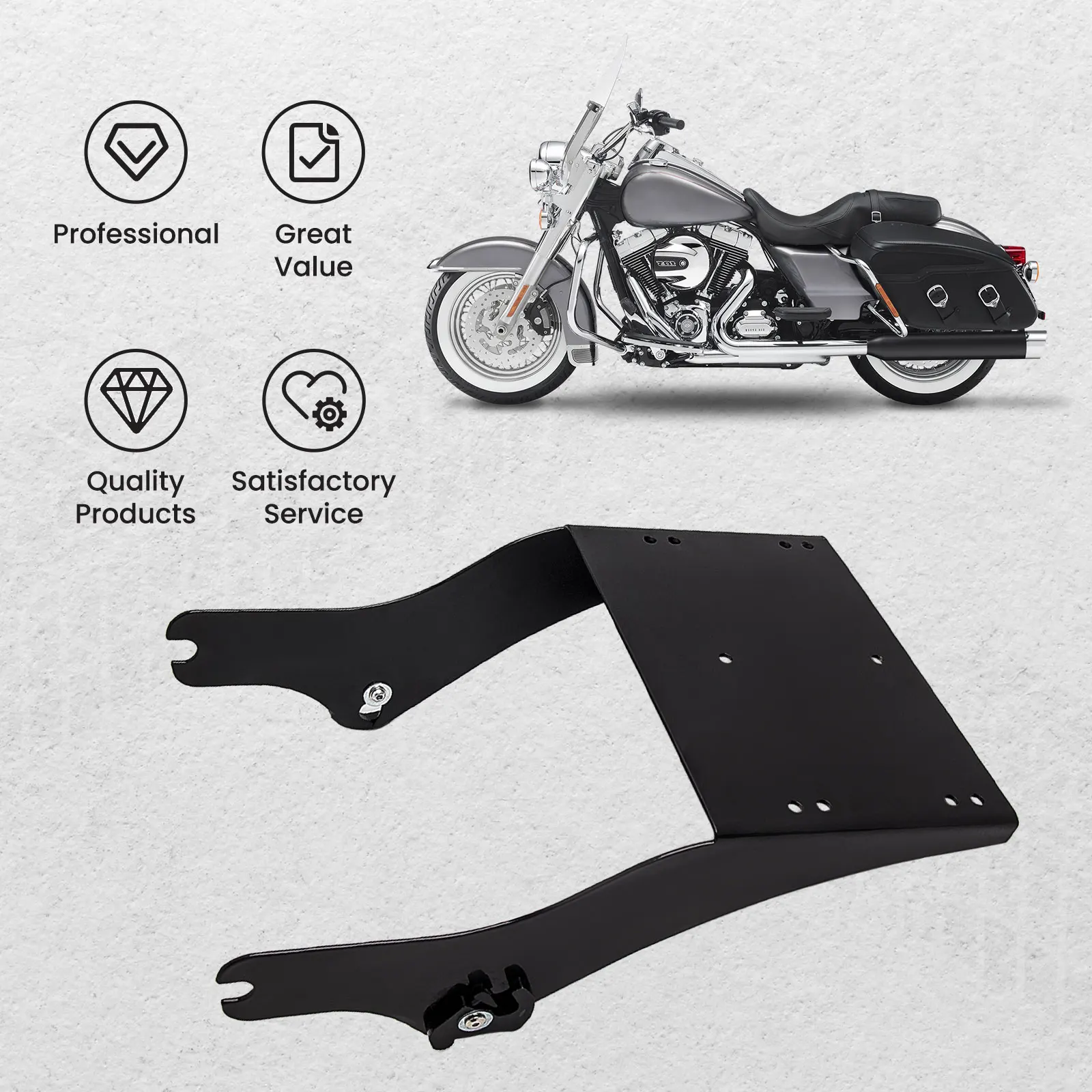 

Tour Pack Pak Latches Chop Trunk Mount for For Harley Chopped King Razor Tour-Pak Pack 1996-2008 for FLHT FLHR FLHX