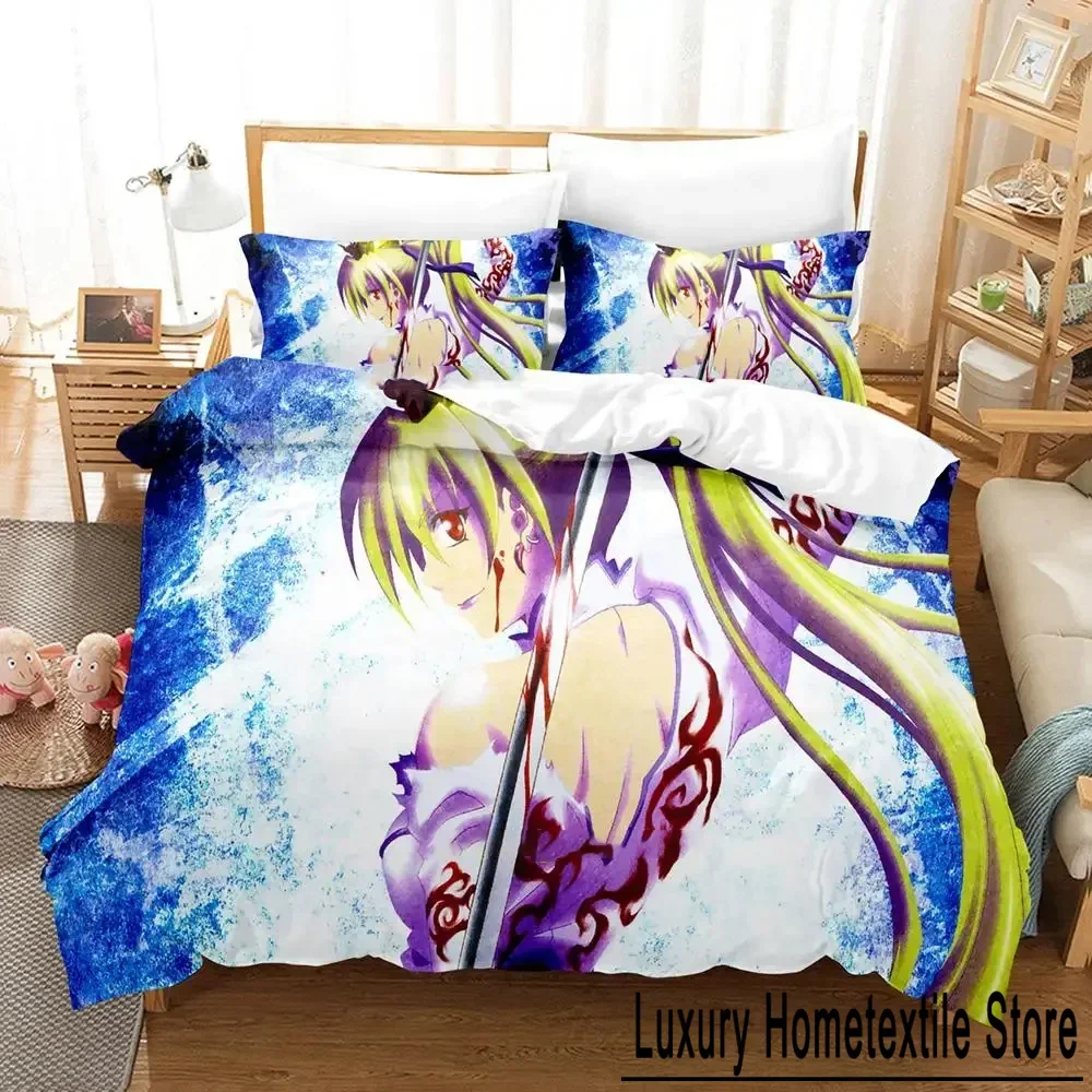 Anime Murder Princess Bedding Set Duvet Cover Bed Set Quilt Cover Pillowcase Comforter king Queen Size Boys Adult Bedding Set