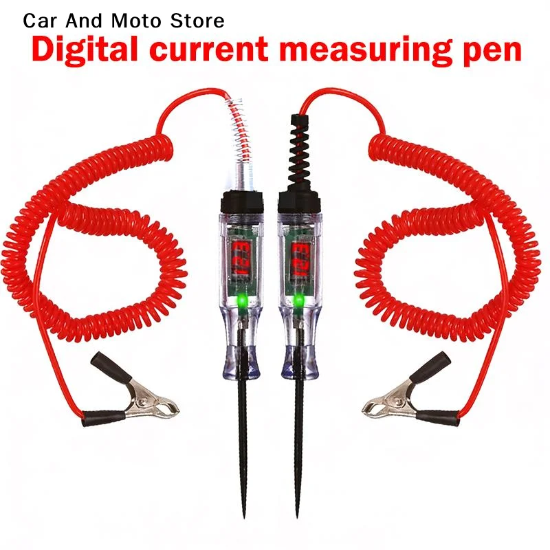 Digital Display Voltage Circuit Tester 5V To 110V Multifunction Car Diagnostic Probe Test Pen Electric Measuring Pen Diagnostic