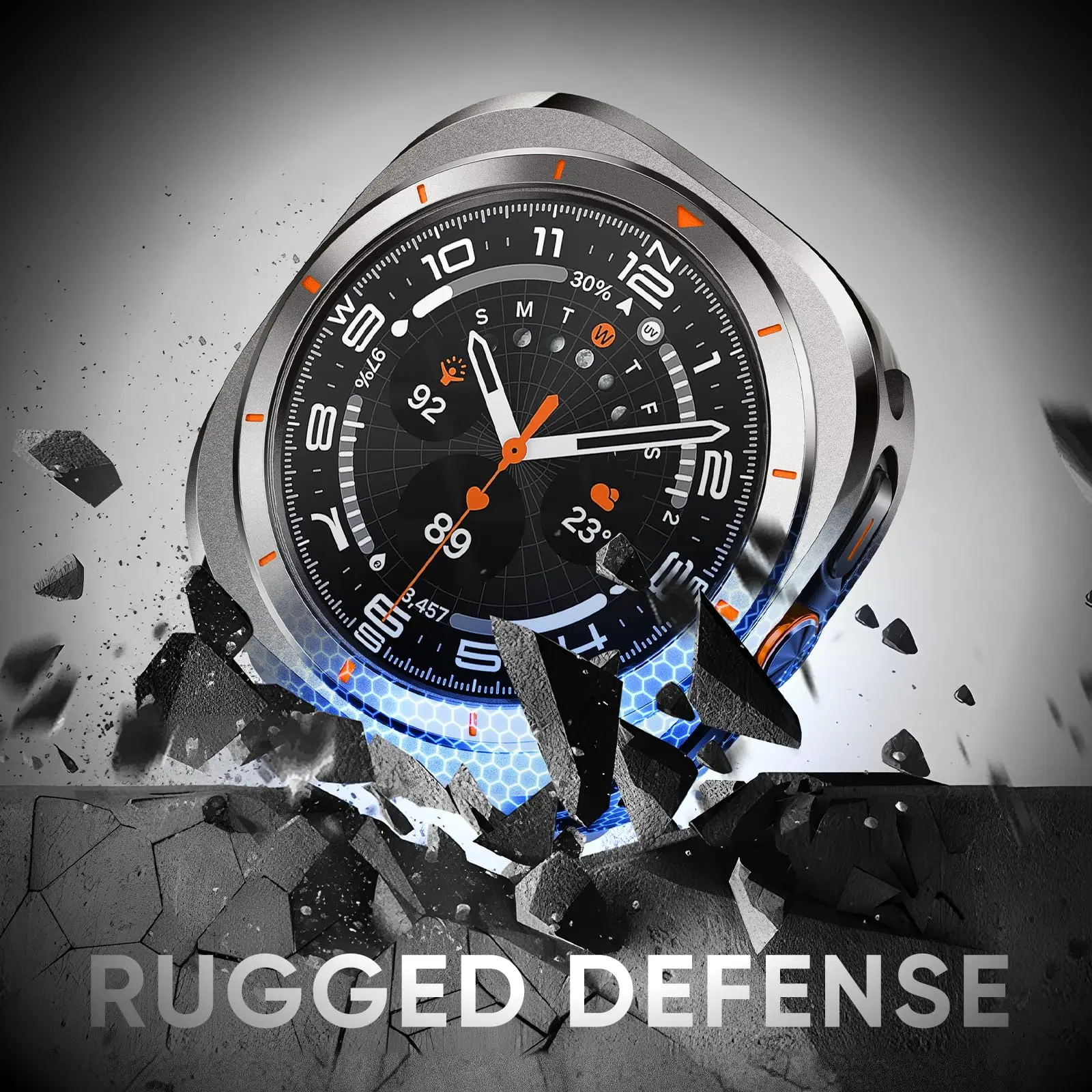 Metal Protective Case For Samsung Galaxy Watch Ultra 2025 PC&Alloy Hard Cover For Galaxy Watch 7 Ultra 47mm Bumper Accessories