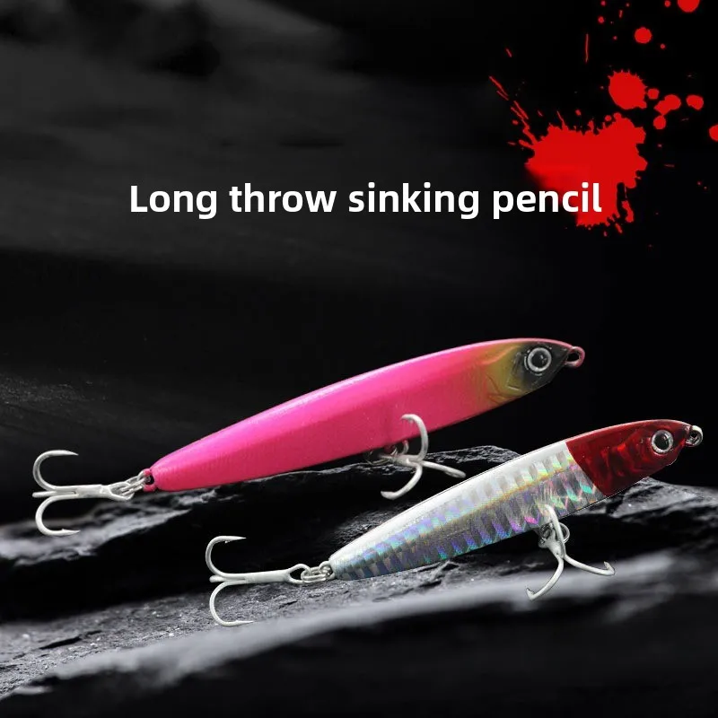 

Long-distance Multi-layer GF Submerged Pencil Road Bait 12/17/24g Long-distance Hard Bait Reinforced Hook Fake Bait
