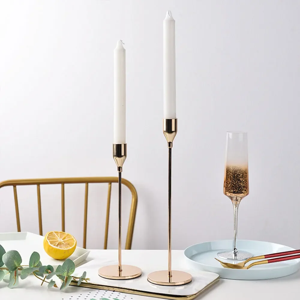 Home Decor Candle Holders Wedding Decoration Accessories Candlesticks Candelabro Centerpiece Vintage  Living Room Dining