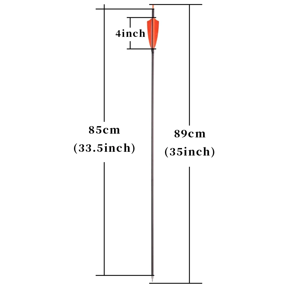 6/12pcs Carbon Arrow 35inch Spine400 Replaceable 100Grain Arrowhead with 4'' Turkey Feather Archery Hunting Shooting Accessories