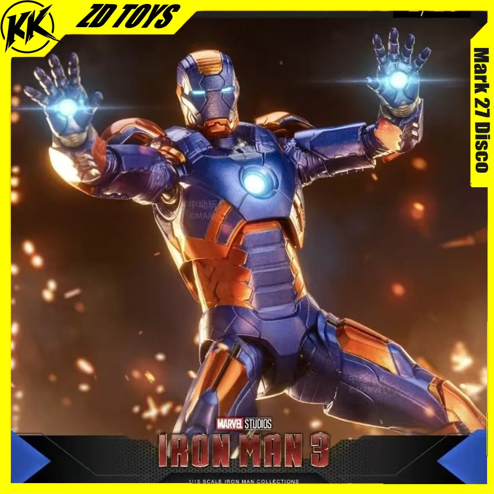 

Original Zd Toys Iron Man 3 Action Figure Mark 27 Disco Figures Iron Man Mk27 Movie Action Joint Movable FIGURINE Collection Toy
