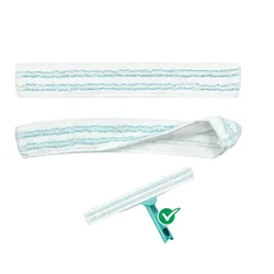 2PCS Window Cleaner Replacement Fleece for LeifheitXL Wet & Dry Microfiber Washable Cleaner Cloths Mop Pads 42x6.5cm