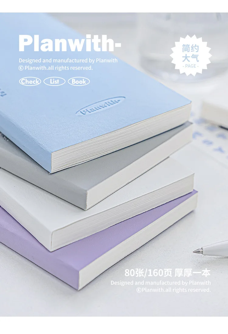Planwith Kawaii-Notizbuch, Tagesplaner, tragbar, PU, weicher Einband, Agenda, Arbeitszeit, Plan, Zeitplan, selbst gefüllt, Datum, Lernen – Detail 10