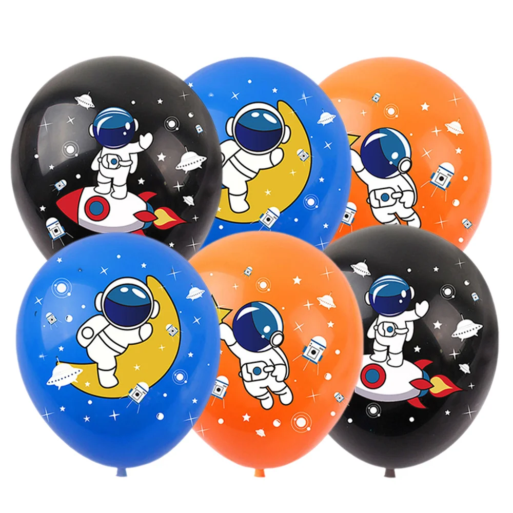 

15pcs Astronaut Space Rocket Latex Balloons Outer Space Birthday Decorations Galaxy Theme Party Supplies