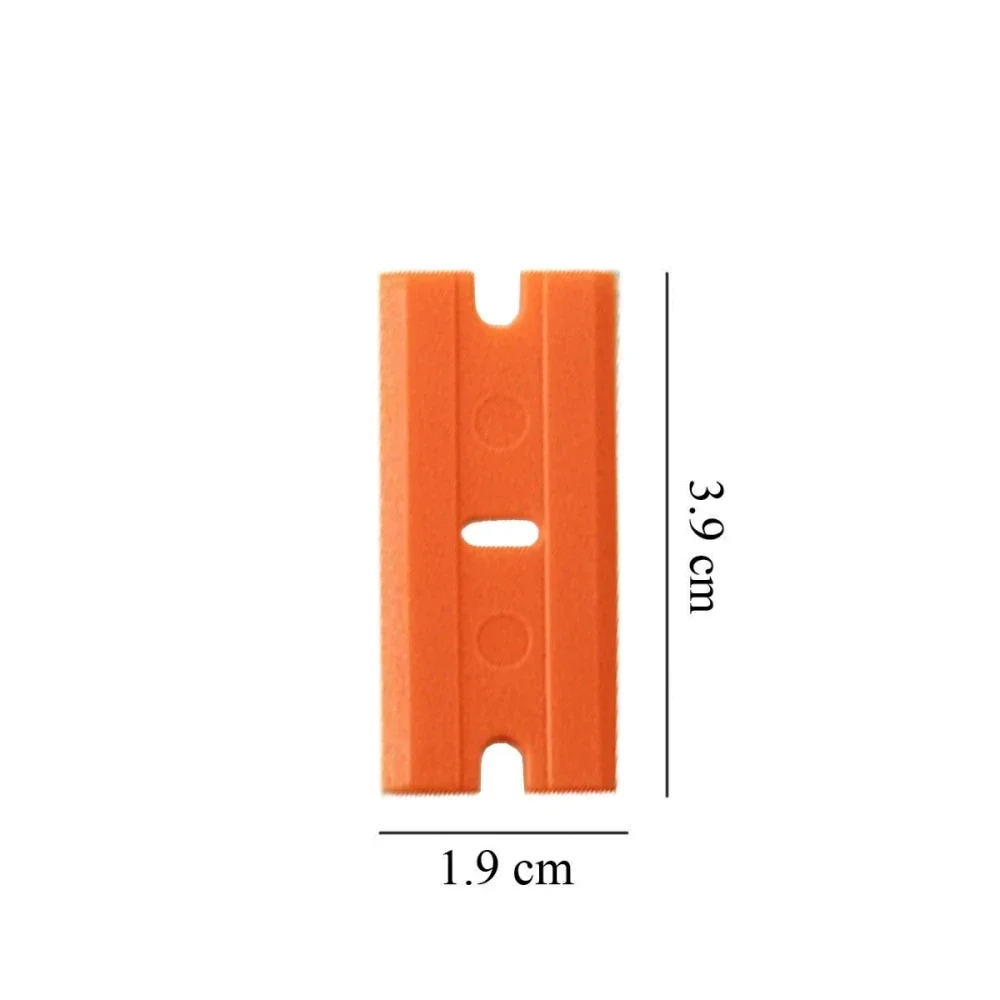 100pcs Razor Blades Safety Scraper Glue Knife Glass Cleaner Replacement Carbon Steel Blade Ceramic Car Labels Remover