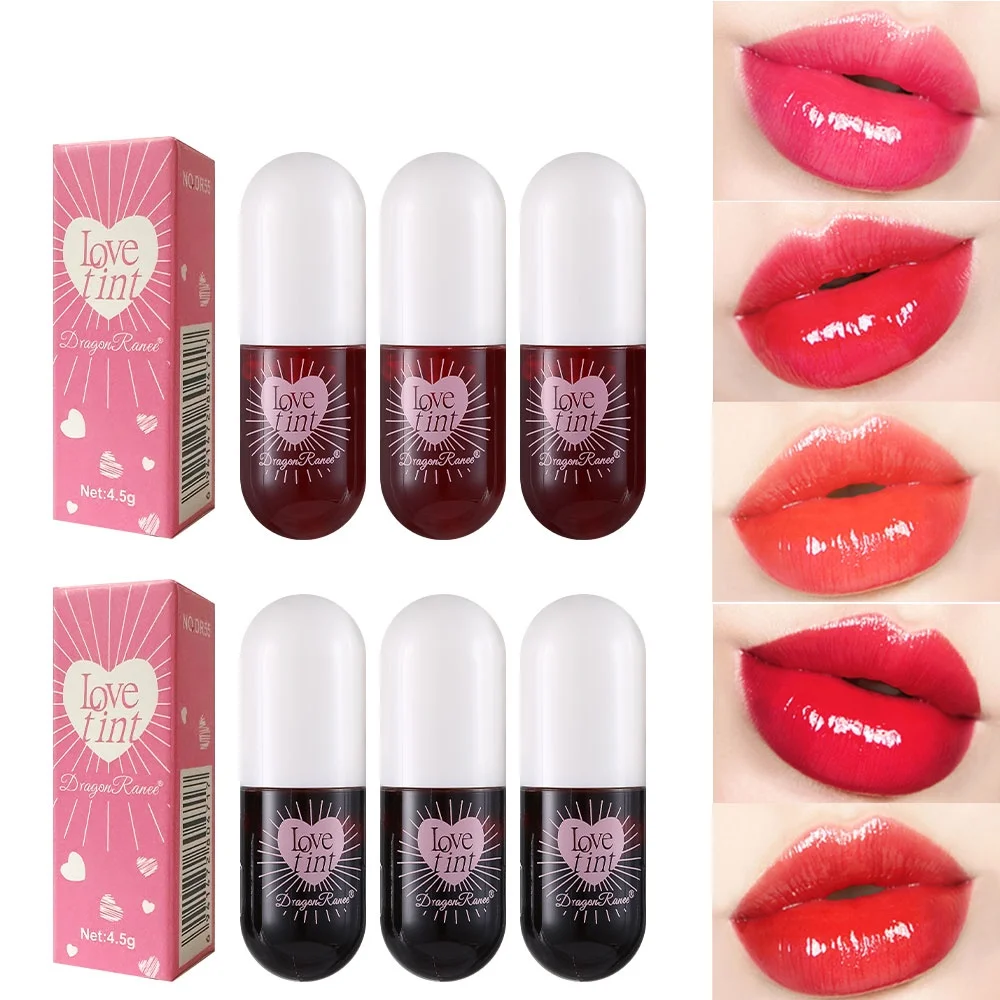Pintalabios de espejo, líquido de labios teñido con agua, esmalte de labios, pintalabios de cristal de espejo brillante, de larga duración, no fácil de pegar a la taza, esmalte de labios, ligero y compacto