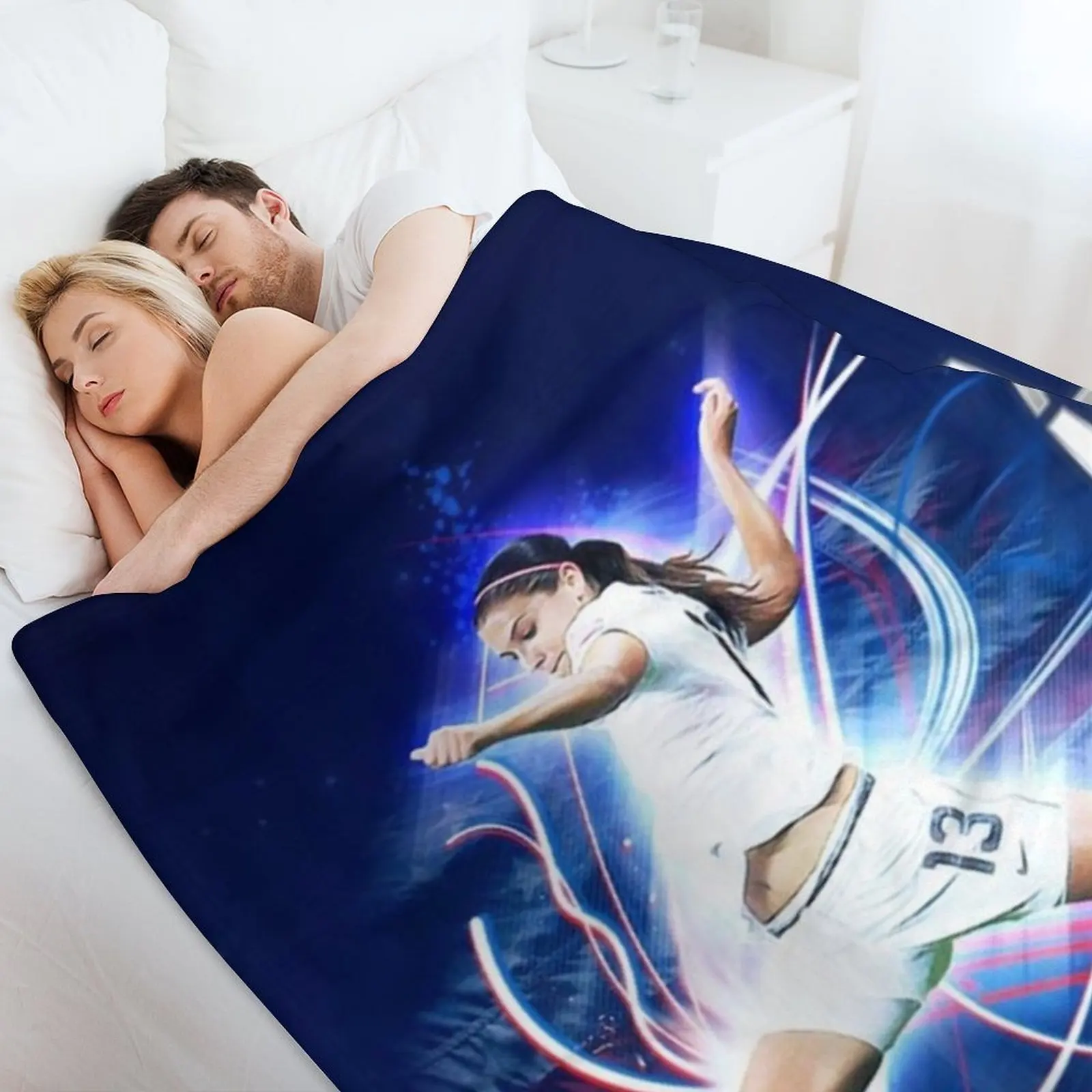 Alex morgan -007 رمي بطانية لبطانيات الأريكة المزخرفة للأرائك والسرير والبطانيات الحرارية العصرية #4